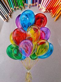 balloon color pencil www.pinterest.com/webneel