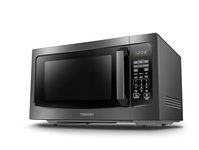 TOSHIBA ML-EM45P(BS) Countertop Microwave Oven with Smart Sensor and Position Memory Turntable, Function, 1.6 Cu.ft 13.6" Removable Black Stainless Steel, 1200W