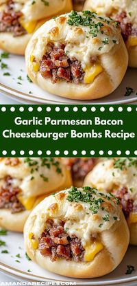 Need a simple yet impressive dish for your next meal? Try these Garlic Parmesan Bacon Cheeseburger Bombs! They’re packed with flavor and are perfect for busy nights, satisfying everyone at the table effortlessly.