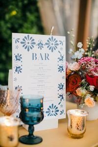 Colorful vibes wedding bar decor - Rosewood, Mayakoba / Riviera Maya / Mexico