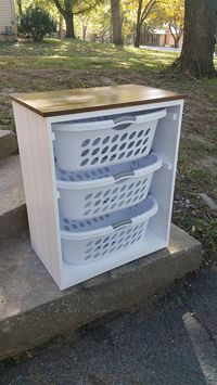 Laundry Basket Holder Laundry Room Decor Laundry Organizer