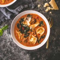 Creamy Tortellini Soup