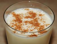 eggnog closeup