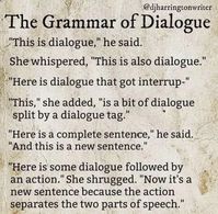 Writing Grammar Dialogue