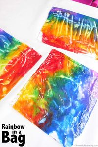 no mess rainbow in a bag great for babies toddlers and preschoolers