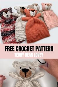 Learn how to make this adorable crochet bear lovey following this free pattern that includes step-by-step photos and a full video tutorial.