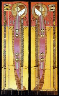 Margaret MacDonald panels | The Scottish Sisters #ArtNouveau