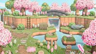 check out the first build on my pink and white themed cherry blossom island #acnh #animalcrossing #animalcrossingnewhorizons #cheeryblossom #cherryblossomisland #acnhisland #pinkacnhisland #cottagecore #cottagecoreisland