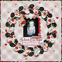 Valentine Layout by Michelle Gallant for #EchoParkPaper featuring the "Cupid & Co." Collection