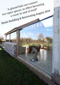 Green Barn was featured in the August edition of #homebuildingandrenovating to showcase a #glasslink that was installed to a #barn #extension.