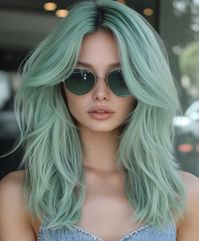 Cool Mint green is a unique and brand new desire for winter hair color ideas. This cool inexperienced colour adds a hint of caprice in your wintry weather hair, making it look colourful and energetic. Pair it with retro cat eye acetate sun shades for a elegant appearance. This shade works properly with a fall maxi get dressed with button cuffs, including a hint of beauty to your outfit. it's a amazing choice for people who need a trendy and modern-day winter hair colour.