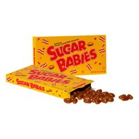 Sugar Babies are Kosher, Peanut Free and Gluten Free. Slow-cooked, candy-coated milk caramels are both movie theater and at-home favorites Sugar Babies are bite-sized, milk caramel goodness, America's favorite chewy caramel treat