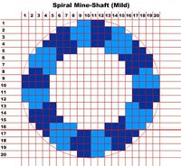 Minecraft Spiral Mineshaft Pattern