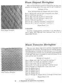 Herringbone knitting