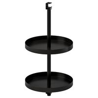 ENHET Swivel shelf, anthracite, 16x8" Tired of looking for those things that tend to disappear in the kitchen or bathroom? You can easily solve this by attaching this handy swivel shelf to any of the open frames in the ENHET series. You can find and reach the things you need by turning the shelf.