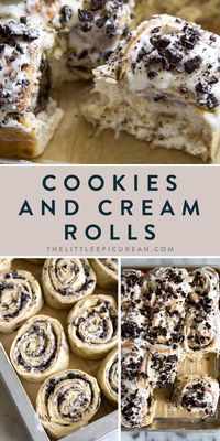 These cookies and cream rolls transform a simple yeasted bread dough into a magical and delicious treat! It's a delicious cinnamon roll variation.