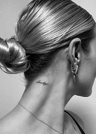 Lucky tattoo, inspired tattoo. #tattooideas #tattoo #tattoosforwomen #luckycharms #hairstyles #inspiredtattoo #necktattoos #lucky