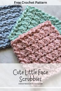 Crochet Face Scrubbies - Sweet Bee Crochet