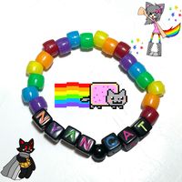 #nyancat #kandi #bracelet #rainbow #wlw