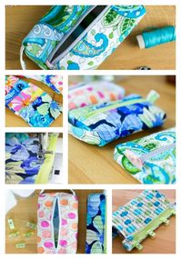 The Pillbox Pouch {free sewing pattern for a cute zipper pouch}