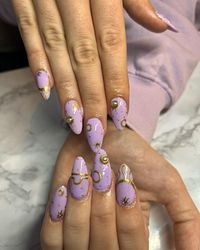  #PurpleAndGoldNails #NailArt #NailDesigns #PurpleNails #GoldNails #GlamNails #ChicNails #StylishNails #TrendyNails #LuxuryNails