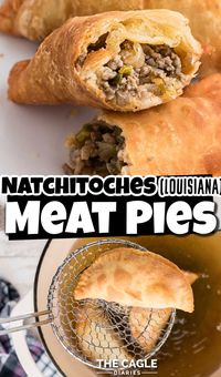 These Natchitoches meat pies are a Louisiana classic that will leave you craving more! 🥧✨ Crispy, golden crusts filled with a savory blend of seasoned ground beef, pork, onions, and spices – every bite is pure comfort. These hand-held pies are perfect for game day, parties, or just a delicious homemade treat. The rich, flavorful filling paired with that perfectly crispy outer shell is a match made in heaven. Plus, they’re surprisingly easy to make and freeze well for later! If you love Southern comfort food, this Natchitoches meat pie recipe is a must-try!  #NatchitochesMeatPie #MeatPieRecipe #SouthernComfortFood #LouisianaRecipes #SavoryPies #HandHeldPies #CrispyPies #SouthernRecipes #AppetizerRecipes #HomemadePies