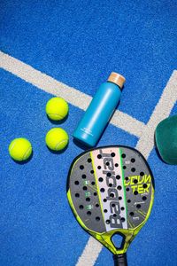 Hopping on the padel trend in Kuwait with customized water bottles.