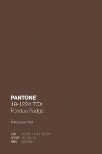 PANTONE 19-1224 TCX Fondue Fudge Color Code Lab sRGB HEX · Discover Color Library of 2,625 Pantone FHI Cotton TCX Colors for Fashion, Home + Interiors · Use for color palette development, mood boards, color communication, specification, and production · #Pantone #PantoneCotton #Swatch #TCX · @pantonecolor · Kid’s Pattern