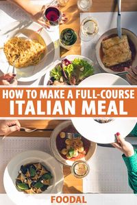 Planning your next dinner party? Want your guests to feel relaxed, entertained, and comforted? Do as the Romans do and serve a full-course Italian meal everyone can leisurely savor for an entire evening. We’ll discuss the basic courses, and provide tasty recipe suggestions. Read more. #dinnerparty #italianfood #foodal