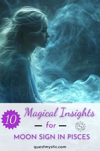 If you have a Pisces Moon sign, you're in for a mystical journey. Discover 10 enchanting facts about Pisces Moon's emotional depth and artistic prowess on Quest Mystic! #mooninpisces #astrologyinsights