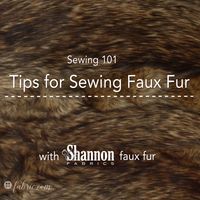 Learn tips and tricks for sewing with faux fur fabric to create costumes, fall and winter apparel, holiday decor and more!