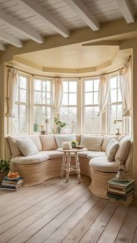 26+ Bay Window Seating Ideas for a Breathtaking Living Room View