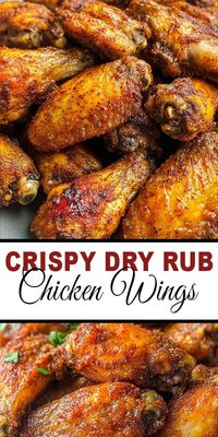 Try these Crispy Dry Rub Chicken Wings for your next game day, party, or family dinner! 🌶️🔥 These wings are coated in a delicious blend of spices that give them that signature crunch, without any messy sauces. Plus, they’re baked to perfection, making them a healthier alternative to fried wings! 🙌 👉 Try this recipe now and elevate your wing game! Don't forget to save this Pin for later! 📌 #ChickenWings #DryRubRecipe #CrispyWings #GameDayFood #BBQChicken #HealthyRecipes