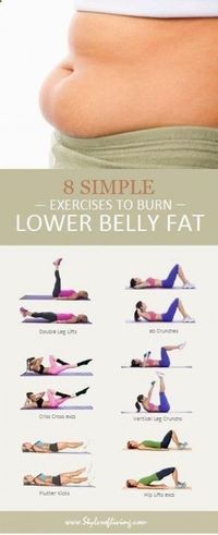 Belly Fat Workout - 8 Simple Exercises to Lose Lower Belly Fat-Dieting and exercise go hand in hand. If you thought that only dieting will burn your belly fat you are wrong. If you really want to lose weight you need to include an hour of exercise in yo by batjas88