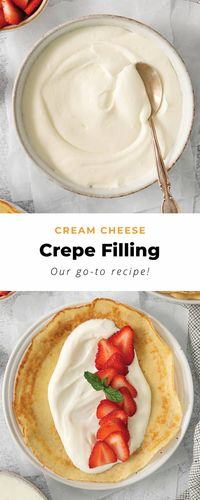 Cream Cheese Crepe Filling - The Cheese Knees