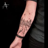 Tattoo uploaded by Alper FIRATLI • ?⛰ ? ? . For custom designs and booking; alperfiratli@gmail.com . . . . . #redwoods #redwood #redwoodtattoo #redwoodforest #mountains #mountains #mountainview #mountaintattoo #forest #foresttattoo #woods #riding #mountainlife #nature #naturetattoo #naturetattoos #skytattoo #spacetattoo #startattoo #constellations #constellationtattoo #wristtattoo #wristband #traveltattoo #sightseeing #travelgram #travel • Tattoodo