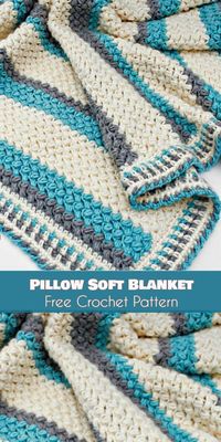 Pillow Soft Blanket [Free Crochet Pattern] Pillow Soft Baby Blanket Throw as well!