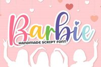 Barbie is a modern calligraphy font. It is suitably used for various projects such as logos, product packaging, wedding invitations, branding, headlines, signage, labels, signatures, book covers, po...