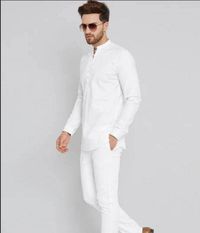 "WELCOME TO my shop traditionalshopindia material l :100% Cotton Color : white Length : 32 inch Shirt Chest is measurement for shirt (not body) As per standard, for best loose fitting 6 inches gap should be there between actual chest size and shirt chest size Size chart is below Men's Sizes Actual Body Chest - Ready Shirt Chest i Add 6\" Inches Lose Fitting Fabric Armhole To Armhole. XS - 30\" Inches 36\" Inches S - 34\" Inches 40\" Inches M - 36\" Inche 42\" Inches L - 40\" Inches 46\" Inches X