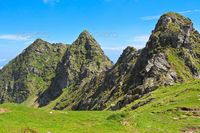 mountain range by porojnicu. a range of mountains and blue sky, Fagaras mountains, Romania#porojnicu, #mountains, #mountain, #range