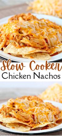 Are you looking for an easy crockpot meal that makes a delicious dinner any night of the week? These Crockpot Chicken Nachos are the perfect supper plan when you’re craving Mexican food. This viral Pinterest recipe is beloved by thousands and is sure to make your family happy! Slow cooker chicken nachos are one of my favorite recipes right now because they are so easy to make and delicious. They are something the entire family will love for an easy weeknight dinner!