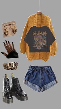 #oufitinspo #outfit #band #rock #rockstargf #defleppard #boots #outfitcheck