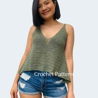 This easy crochet crop top pattern includes US XS-XXL sizes for women. The cropped tank top pattern includes instructions to make this longer with very little adjustment.  This pattern includes 5 page written pattern and photo tutorial as well as a link to the video tutorial to make it as smooth as possible. Any questions you may come across in making this pattern will be answered inside, but if not feel free to message me One of my many favorite crochet top designs, be sure to check out my shop