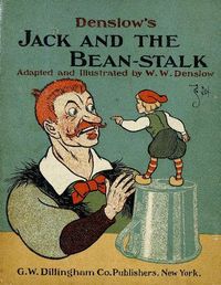 Jack and the Beanstalk is a classic British fairy tale about a fatherless boy who steals precious stuff from a giant. W. W. Denslow rewrote and illustrated the story in his signature style. His version of the story is not outstanding, but his illustrations are.