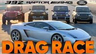 Bronco vs G63 vs Wrangler vs Defender vs Gallardo | Cammisa Drag Race Replay | Hagerty UK