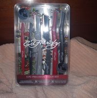 Brand: Ed Hardy Product: Touch Up Razors Quantity: 6 New In Packaging 6 Precision Razors In Red And Blue Colors. Slim And Portable Stainless Steel. For Facial Hair. 3 Types In Package, 2 Of Each.