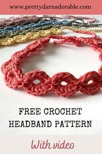 Summer Breeze Free Crochet Headband Pattern