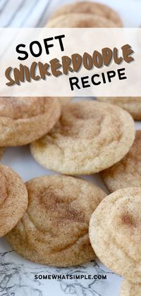 This easy snickerdoodle recipe is the best one I have EVER tried! They’re super simple to make, and the result is a soft, delicious snickerdoodle cookie that you’ll want to make over and over again! If you’re like me, you know there is nothing more disappointing than biting into a cookie and having crunchy crumbs fall out of your mouth. (My teeth need to sink into the cookie, not chip away at it!) This Snickerdoodle recipe is soft, sweet, and totally satisfying!