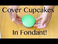 How to Cover a Cupcake with Fondant! - YouTube