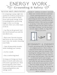 Energy Work Printable Grimoire Pages - Etsy